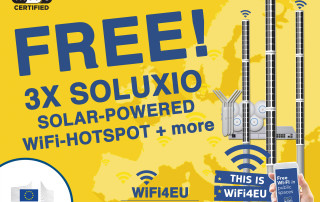 Free Solar-Powered Wifi Soluxio Connect